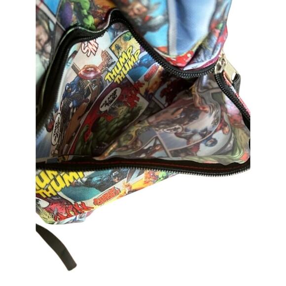 Marvel Avengers Comic Strip Backpack Hulk, Iron Man, Thor, Captain America - Picture 6 of 8